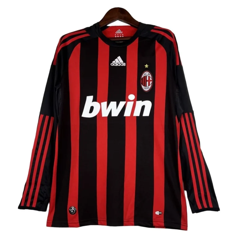 Camiseta retro AC Milan 08/09 1ª equipación manga larga