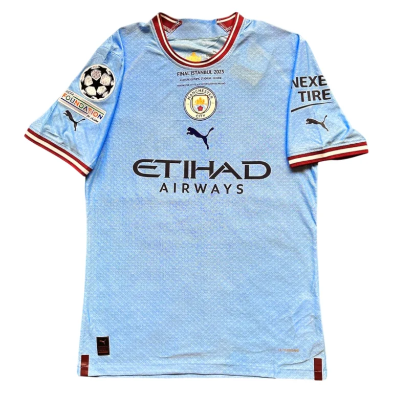 Camiseta retro Manchester City 22-23 1ª Equipación  Edición Final Champions